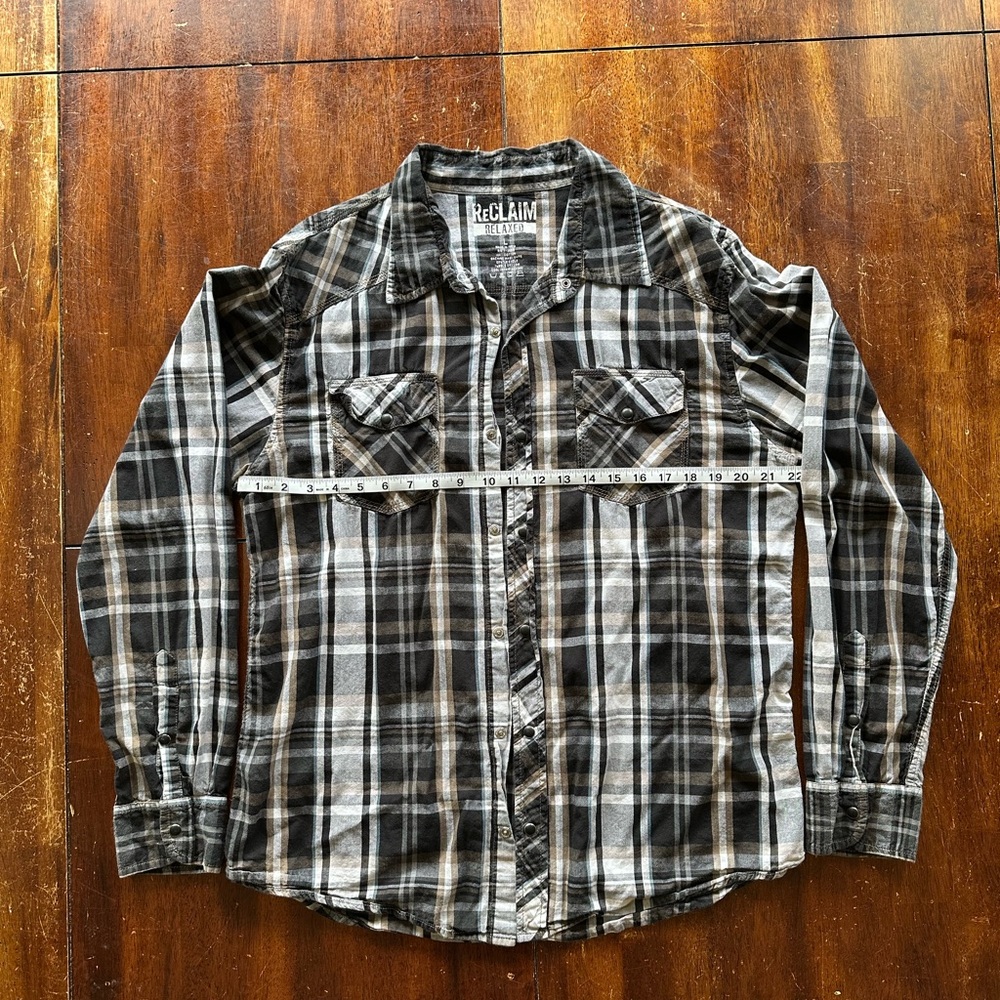 Reclaim Plaid Button-Up Shirt